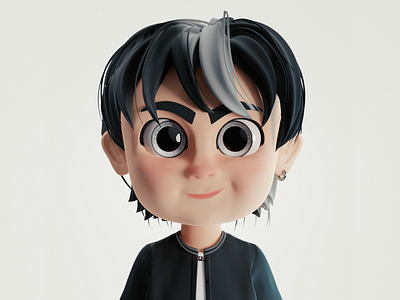 Cute Bad Boy 3d 3d artist 3d modeler 3danimation 3dcharacter animation branding character graphic design illustration motion motion graphics ui ux