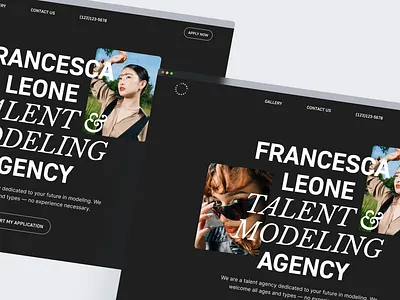 Talent Agency ⎯ Website Design brand design branding design figma graphic design landing page product design ui ui design ui ux design ux ux design web design website website design