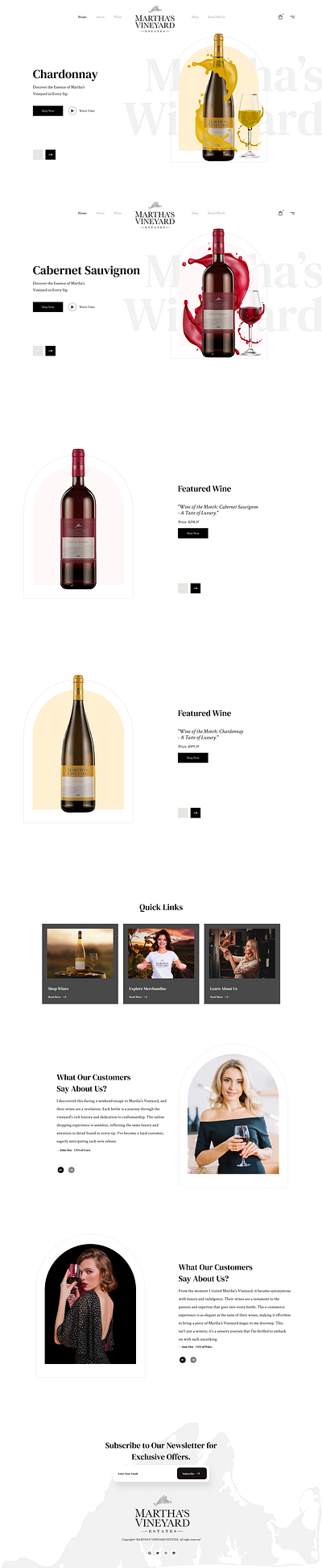 Wine and retail website - Animation animation graphic design ui