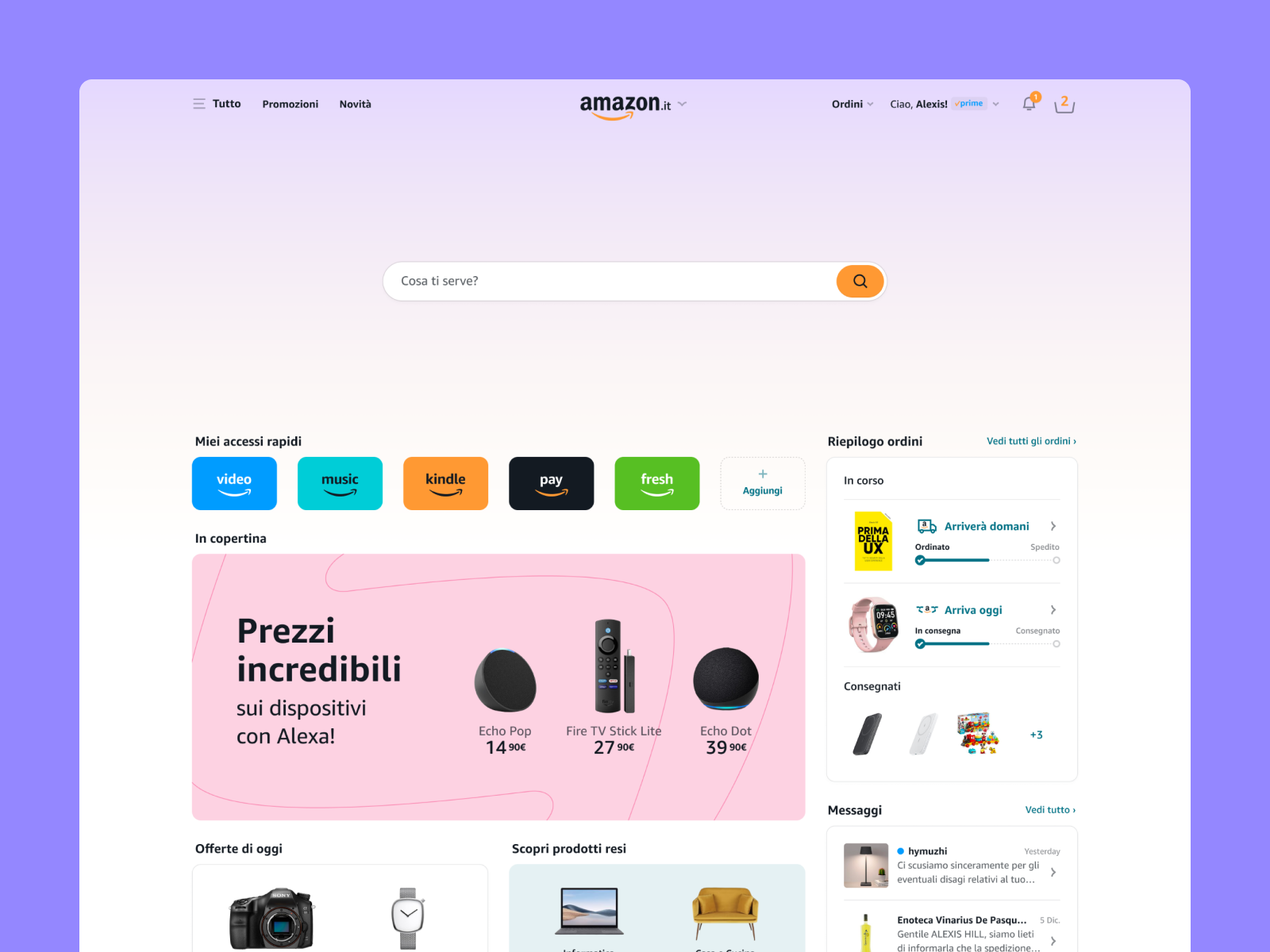 My Amazon! alexa amazon lila prime