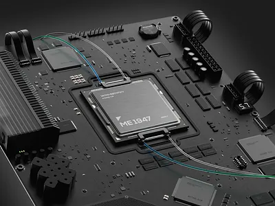 The Roswell ME Chip™ 3dbiochip 3dinspiration 3dwebasset biotech biotechnews biotechnology cinema4d custom3drender fiftysevenagency highfidelity3d octanerender roswellbiotechnologies