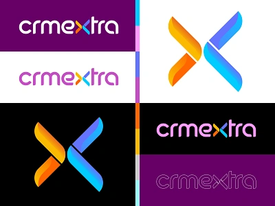 crmextra Visual Identity branding codextra creaziz crmextra design erp graphic design identity illustration logo logo design monogram rebrand visual identity