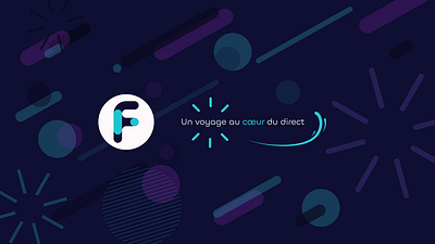 "Le Flux" streaming channel (University project) animation channel graphic design logo motion graphics streaming twitch youtube