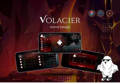 Volacier Game Design app design figma game graphic design ui ux