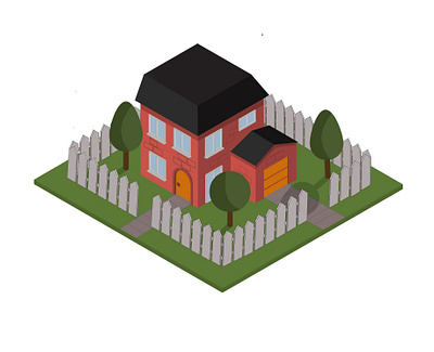 Isometric house design home house illustration isometric sims