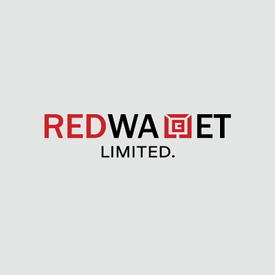 RedWallet elegant modern logo text based logo