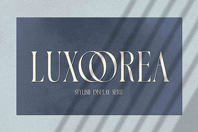 Luxoorea - Stylish Display Serif brand business display elegant feminine logo luxury modern serif