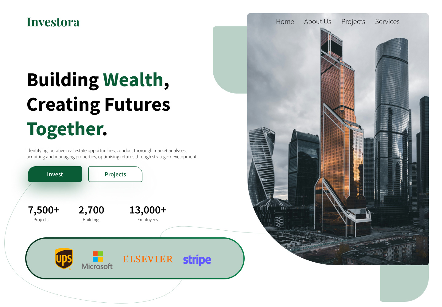 Property Investment Website Design branding graphic design investment website property web app property website ui uiux uxui web app web design