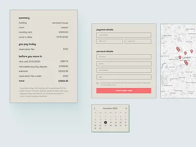 Lyvly — elements beige colorful london lyvly renting ui design web design webflow website