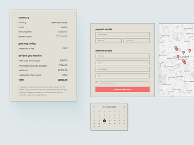 Lyvly — elements beige colorful london lyvly renting ui design web design webflow website