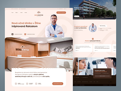 Bergdoctor - eye clinic - homepage branding doctor eye doctor logo mobile ui ux web webdesign website