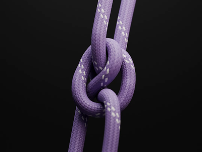 Rope 🏔️ 3d animation bd3 blender branding climb climbing loop motion graphics nodes purple rope salomon sport