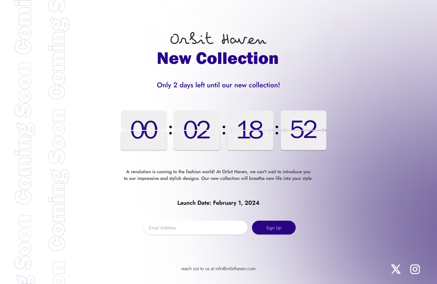 Daily UI Challenge #48 ; Coming Soon Design 3d animation app branding coming dailyui design figma graphic design illustration logo motion graphics product soon ui ux web