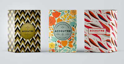 Accoutre Packaging branding graphic design logo design packaging design