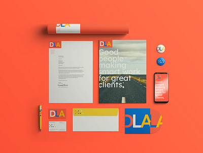 Dotted Line / DLA Rebrand branding color palette graphic design logo logo design rebrand typography