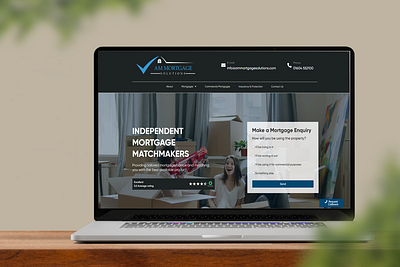 Mortgage Advisor Homepage web design