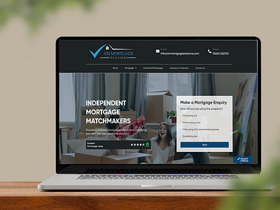 Mortgage Advisor Homepage web design