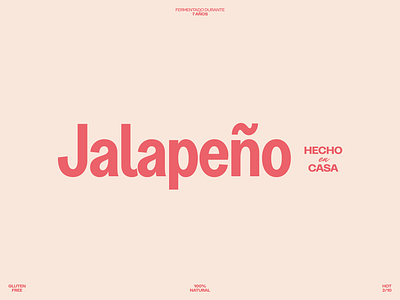 Jalapeño! branding food sauce typography visual