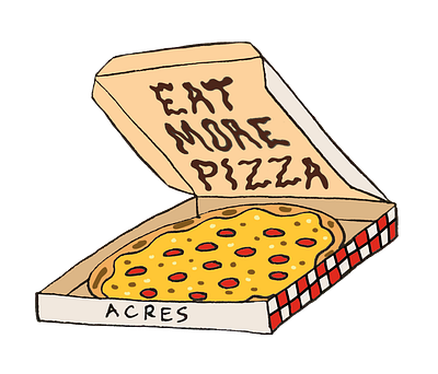 Eat More Pizza illustration