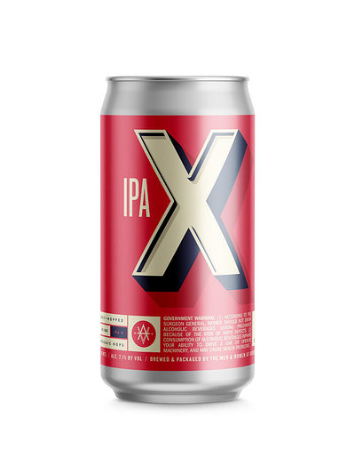 Ardent IPA X Label Design can design craft beer graphic design label design typography