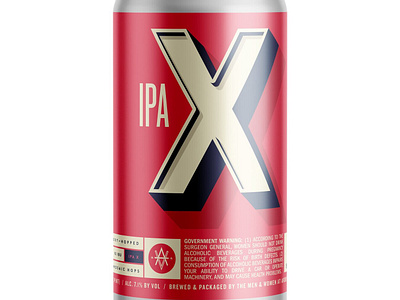 Ardent IPA X Label Design can design craft beer graphic design label design typography