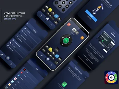 Universal Remote | UI/UX Design best design dark ui mobile remote popular saas product trending universal remote user experience design user interface