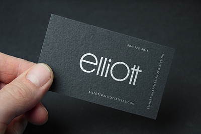 Elliott Logo business card graphic design logo logo design typography