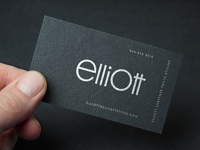 Elliott Logo business card graphic design logo logo design typography