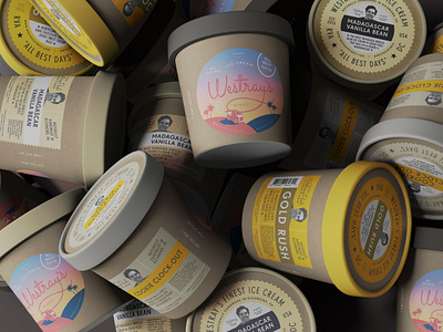 Westray's Finest Pint Design graphic design ice cream packaging packaging design