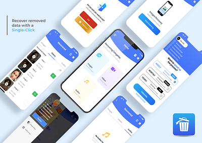 Mobile Data Recovery | UI/UX Design best ui best ui ever data recovery mobile data recovery mobile data recovery app trending ui uiux design