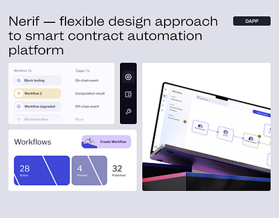 Smart Contract Automation platform automation crypto dapps dashboard design platform ui ux web3 workflow