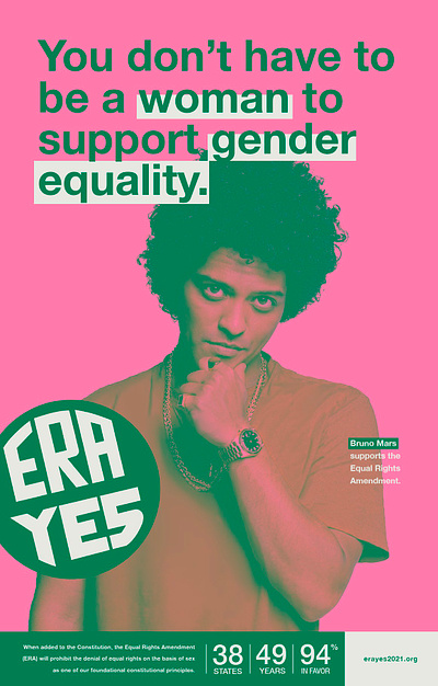 Equal Rights Amendment Poster (ERA) art direction graphic design poster poster design