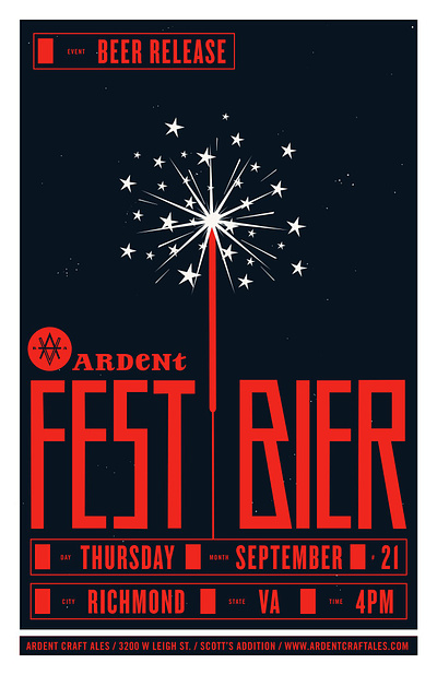 Fest Beer / Ardent Poster graphic design poster poster design