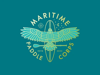 Maritime Paddle Corps Logo branding graphic design logo logo design