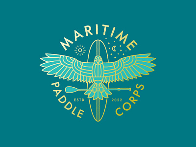 Maritime Paddle Corps Logo branding graphic design logo logo design