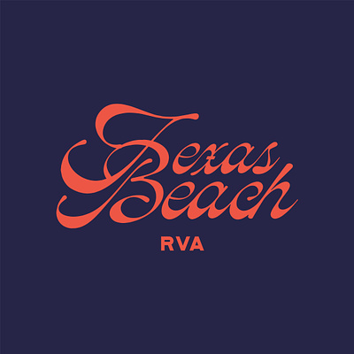 Texas Beach Logo logo logo design tshirt design typography
