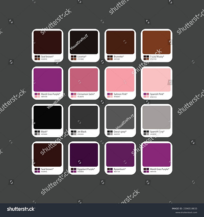 Purple, Brown, cream color combination palette with hex beautiful