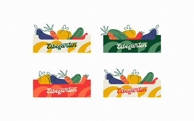 Fruits and vegetables cart illustrations 2d branding cart design flat fruits icon illustration logo typeface vector vegetables