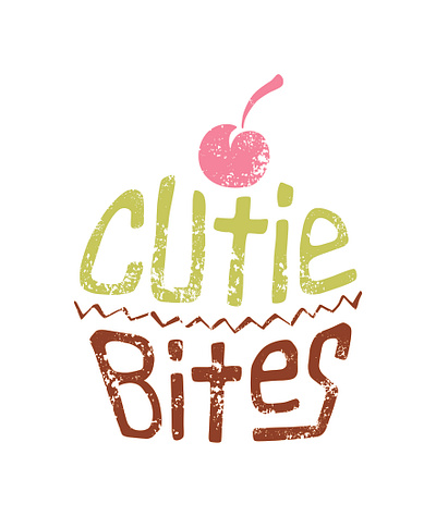 Cutie Bites Logo branding graphic design logo