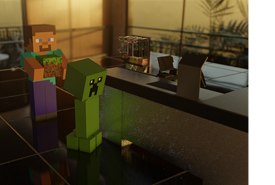 Minecraft shorts 3d animation realistic