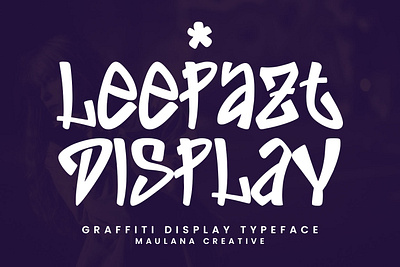 Leepazt Graffiti Display Font branding font fonts graphic design logo nostalgic