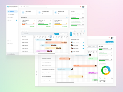 Project Management app dashboard desktopapp project management saas ui ux webapp