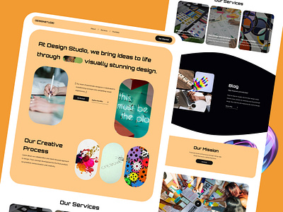 Design Studio agency design design agency landing page ui uiux uiux design ux website