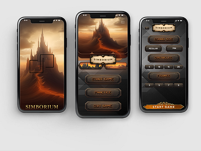 Simborium Game Mobile UI Design animation figma game design graphic design ui ui game design ux