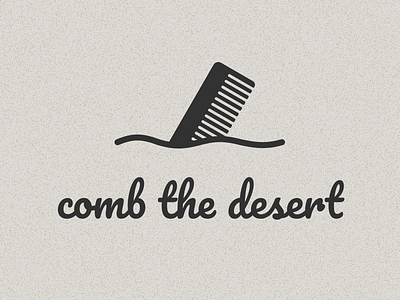 comb the desert logo concept