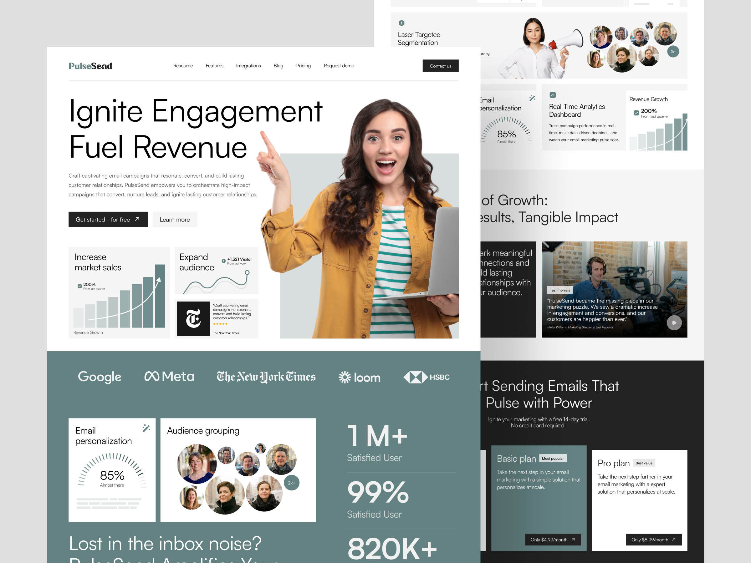 PulseSend - Email Marketing Landing Page ads business digital marketing email email marketing email marketing website landing page mail mail newsletter mailchimp mailing management marketing newsletter report saas web web design website website design