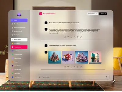 AI Chat for Apple vision pro apple apple ai chat apple vision pro chat gpt design figma illustration logo minimal modern new ui ui ui design vision vision pro vision pro chat