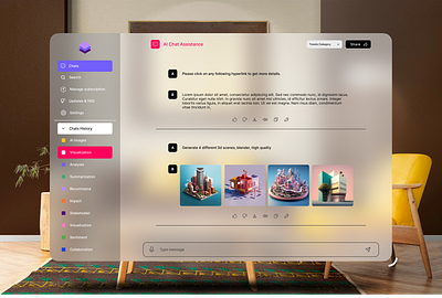 AI Chat for Apple vision pro apple apple ai chat apple vision pro chat gpt design figma illustration logo minimal modern new ui ui ui design vision vision pro vision pro chat
