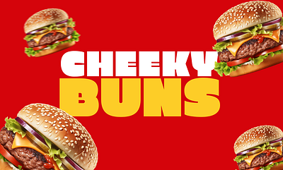 CheekyBuns Burger animation branding design graphic design illustration logo social media