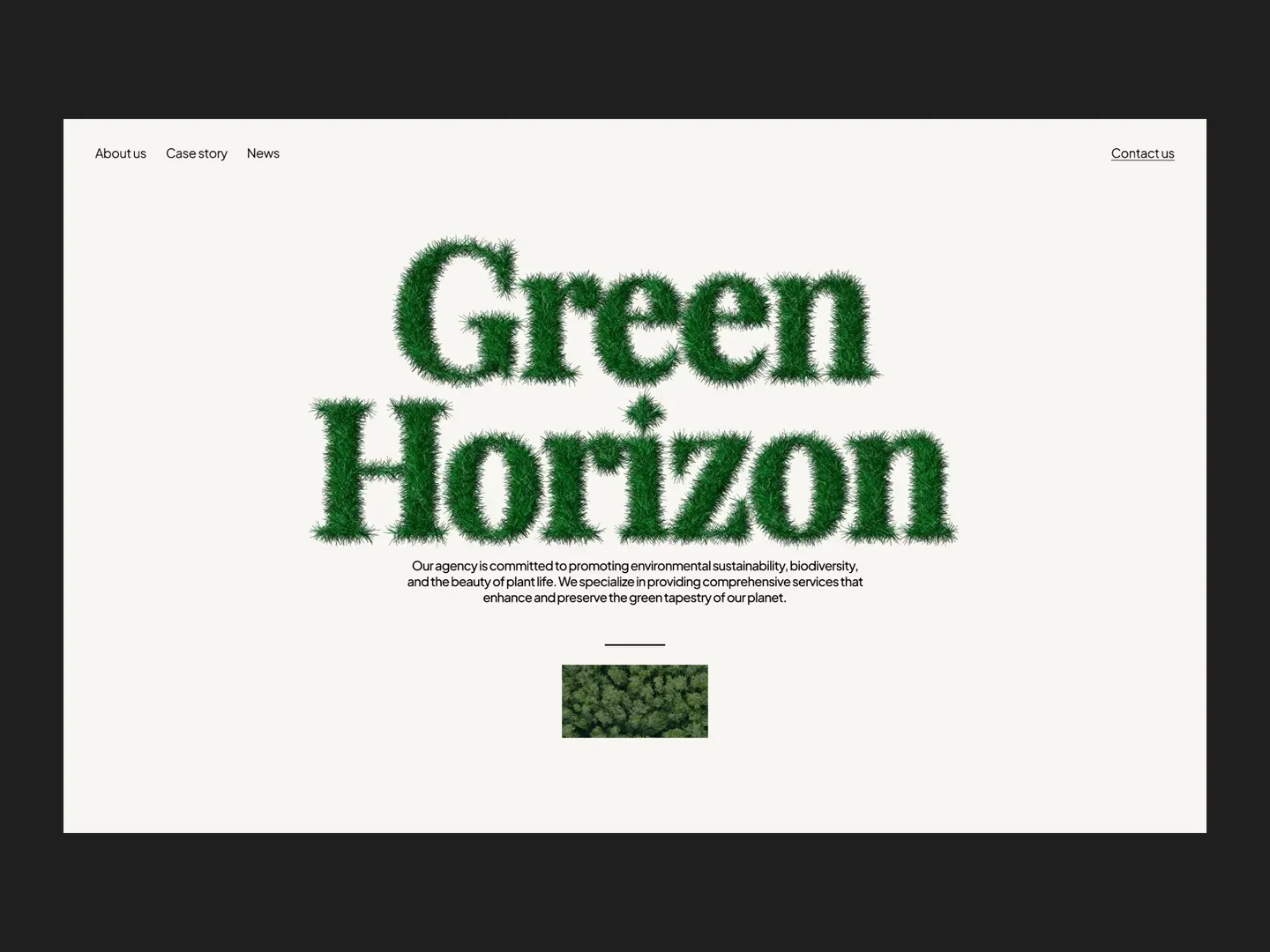 Farm Website Design: Green Horizon with Nature-Inspired Aesthetics